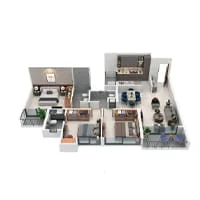 Pragati Aranyam Dudulgaon 3 BHK Floor Plan Image